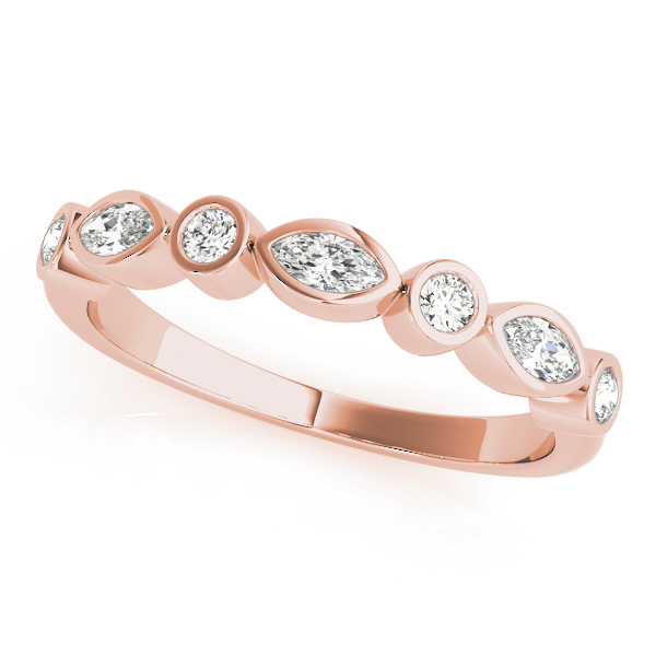 0.33 Ct Lab-Created Mixed Shape Cut  7 Stone Ring Diamond Rings in 9K White Gold