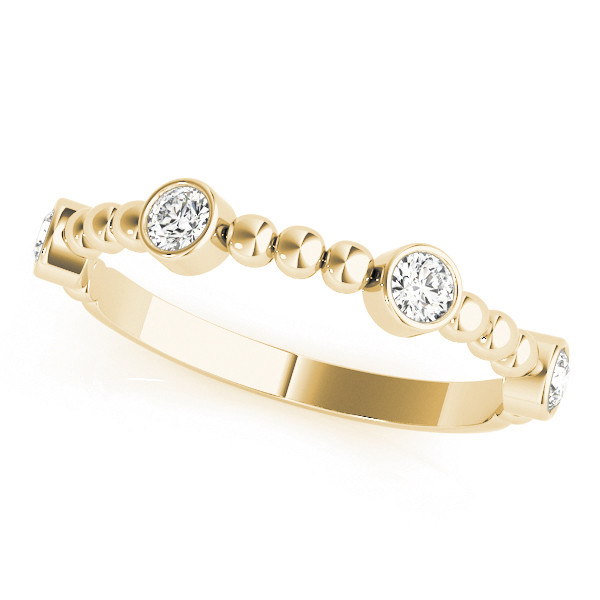 Natural Bezel-Set Diamond Ring
