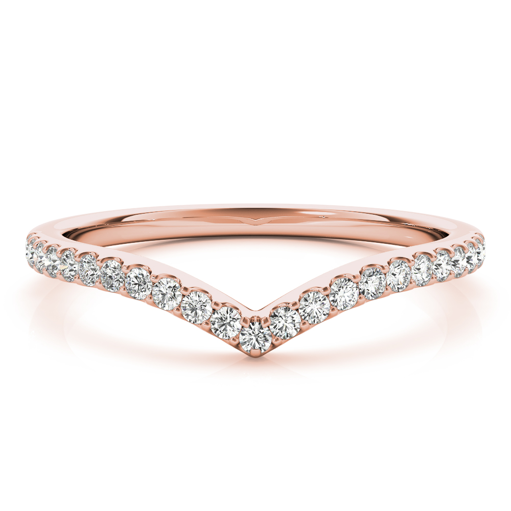 Lavira Lab Grown Diamond Rose Gold Shared Prong Women's Wedding Ring