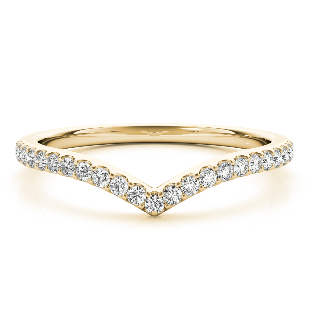 Lavira Lab Grown Diamond Yellow Gold Shared Prong Women's Wedding Ring