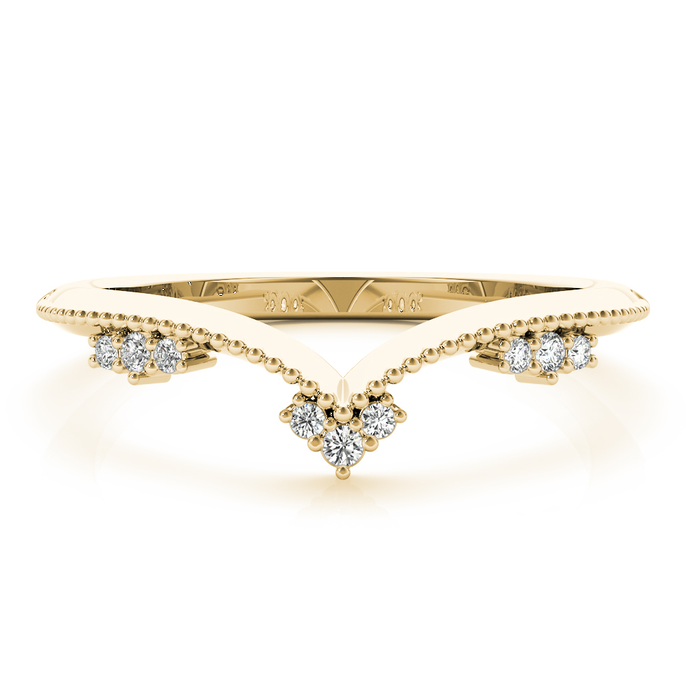 Lorinza Lab Grown Diamond Yellow Gold Prong set  Women's Wedding Ring