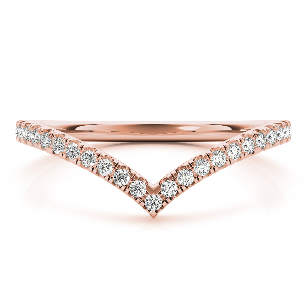Blessiya Lab Grown Diamond Rose Gold Shared Prong Women's Wedding Ring