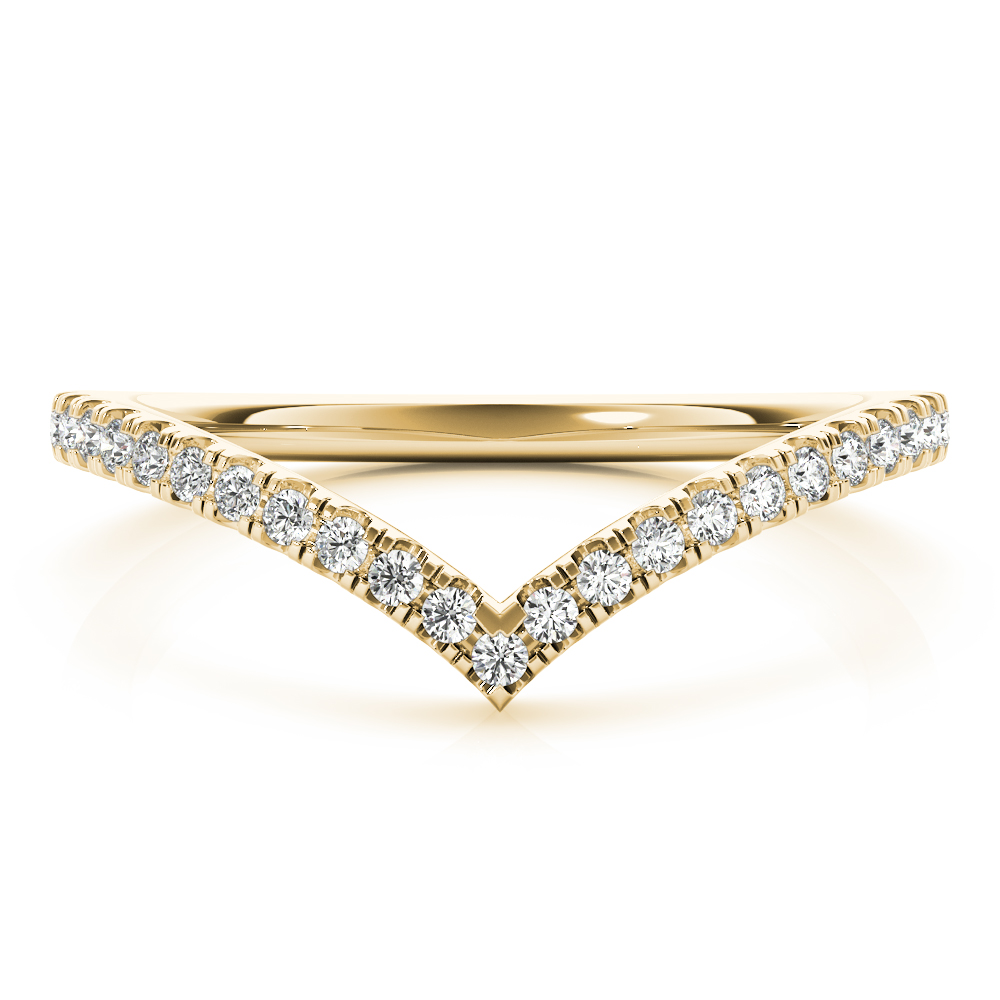 Blessiya Lab Grown Diamond Yellow Gold Shared Prong Women's Wedding Ring