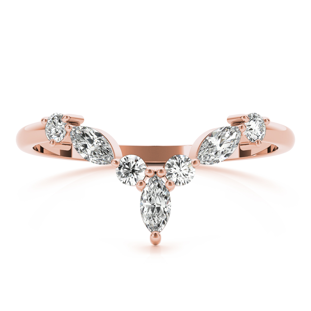 Liorin Lab Grown Diamond Rose Gold Prong set  Women's Wedding Ring
