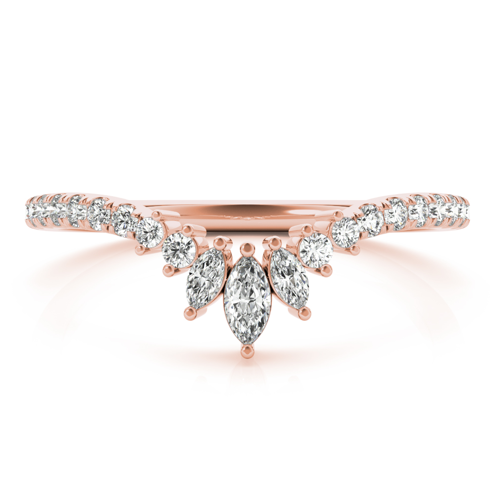 Liona Lab Grown Diamond Rose Gold Prong set  Women's Wedding Ring