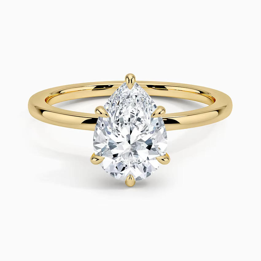 Deliah Natural 6 Prong  Diamond Ring