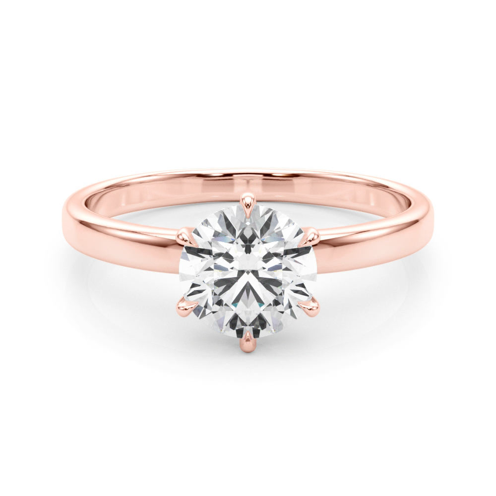 Deana Natural 6 Prong  Diamond Ring