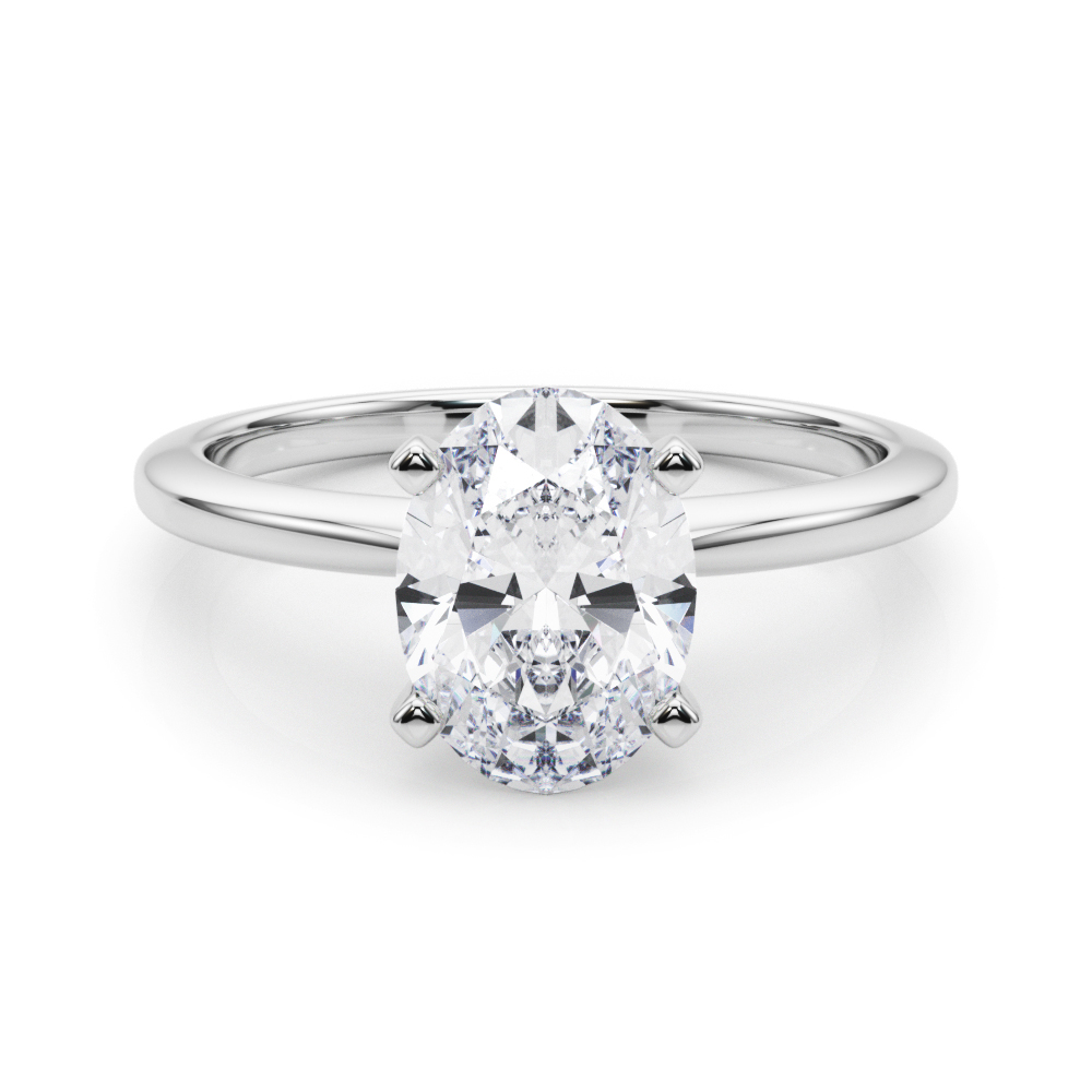 Dea Natural 4 Prong  Solitaire Diamond Ring