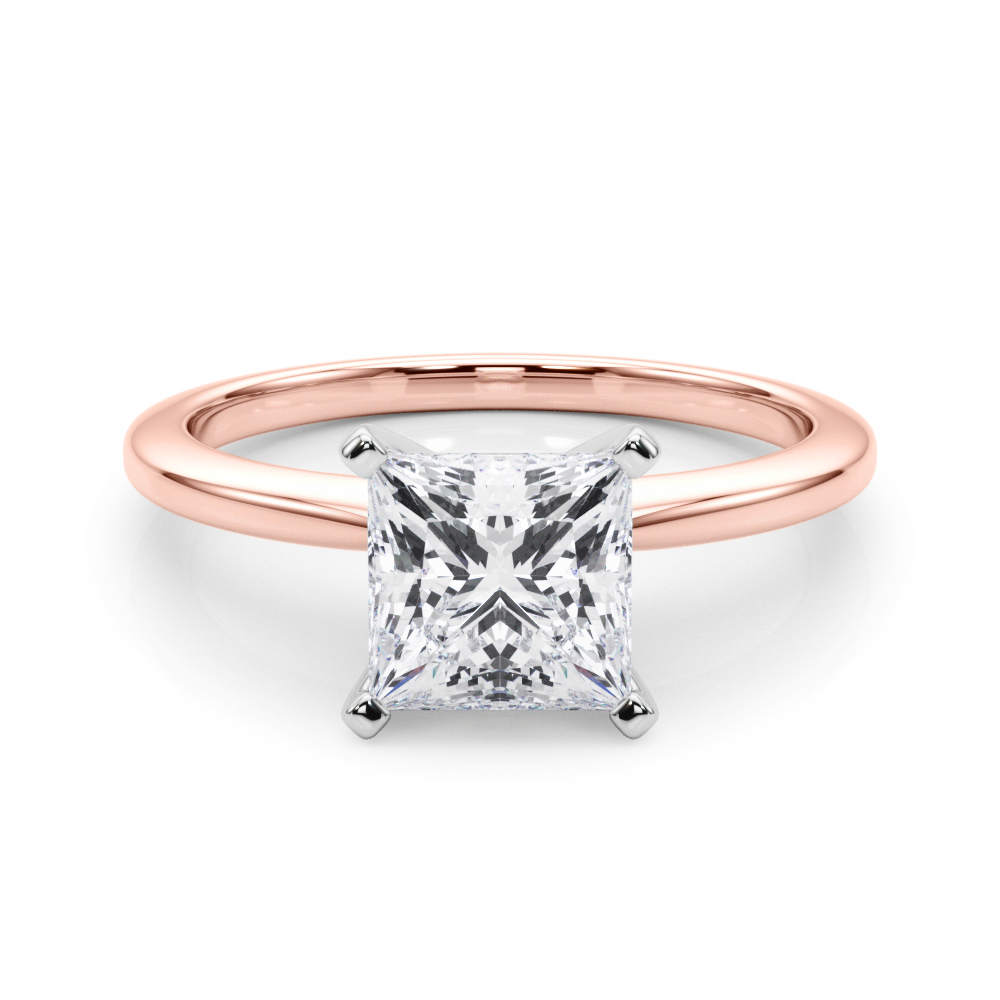 SunshineDiamonds Diamond Solitaire Diamond Rings in 9K Rose - 134