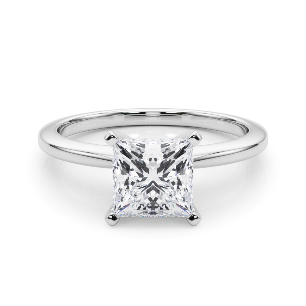 Dea Natural 4 Prong  Solitaire Diamond Ring