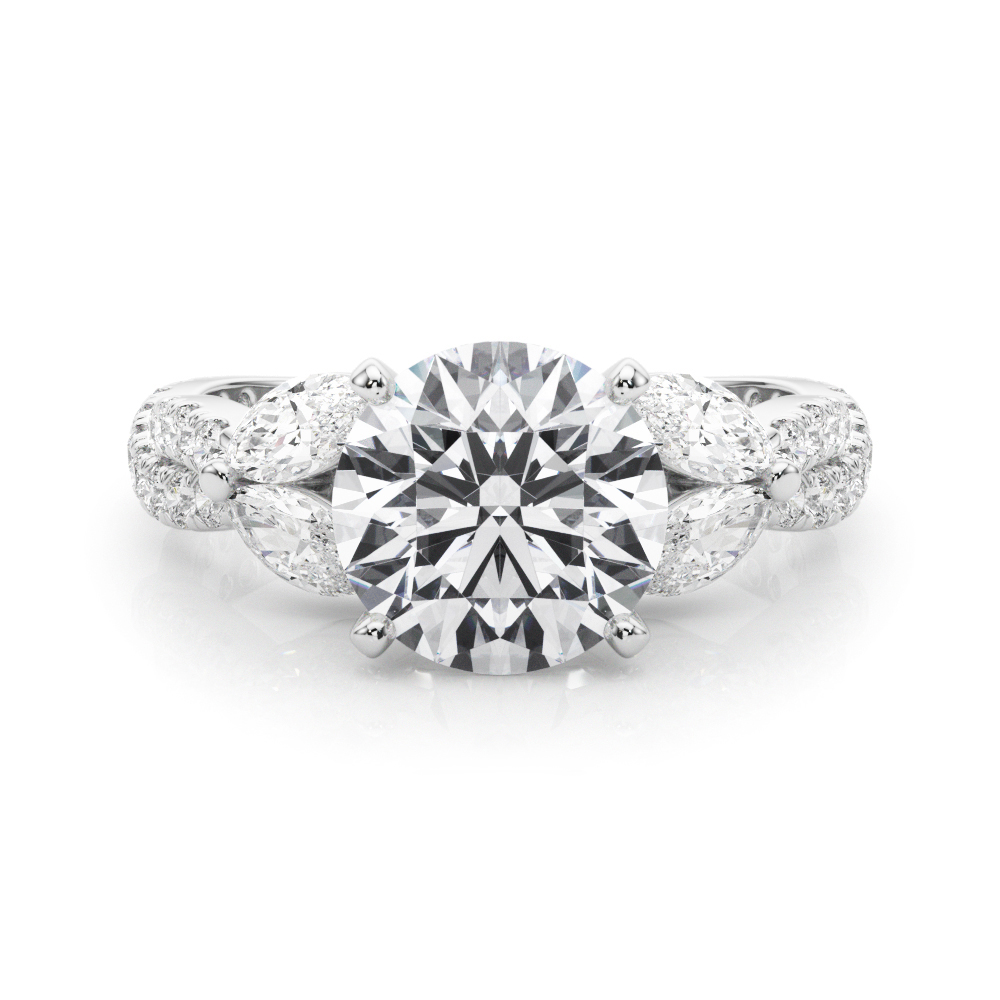 Jelintina Lab-Created 4 Prong Set Diamond Ring