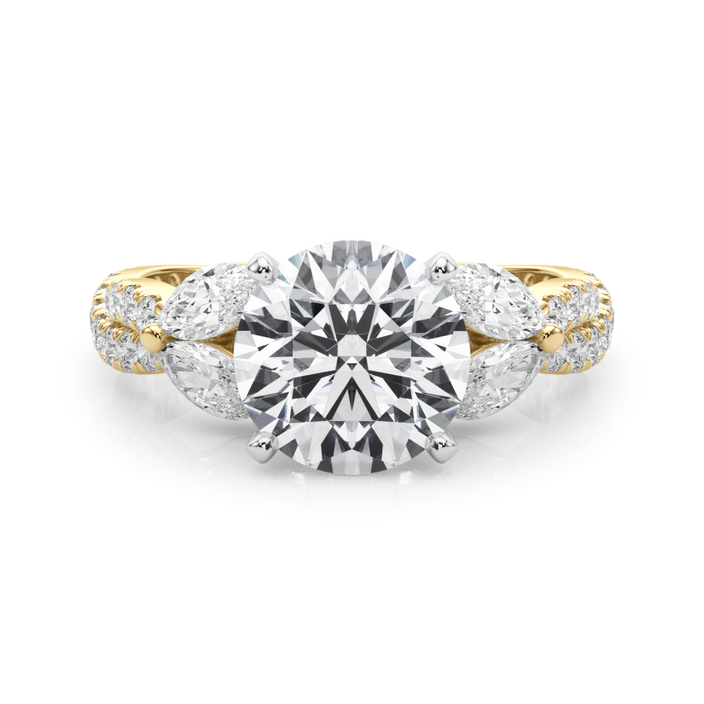 Jelintina Lab-Created 4 Prong Set Diamond Ring