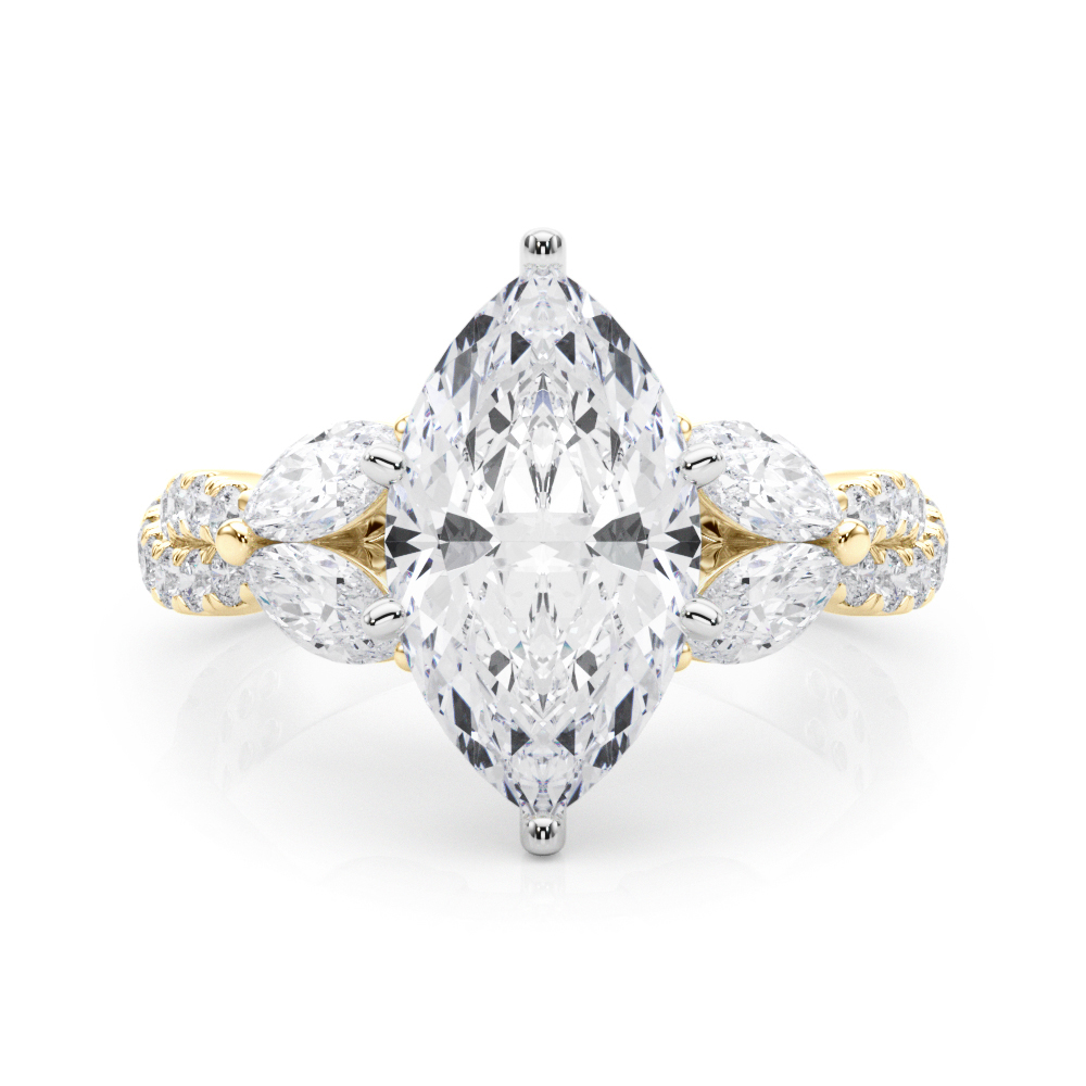 Jelintina Lab-Created 6 Prong Set Diamond Ring