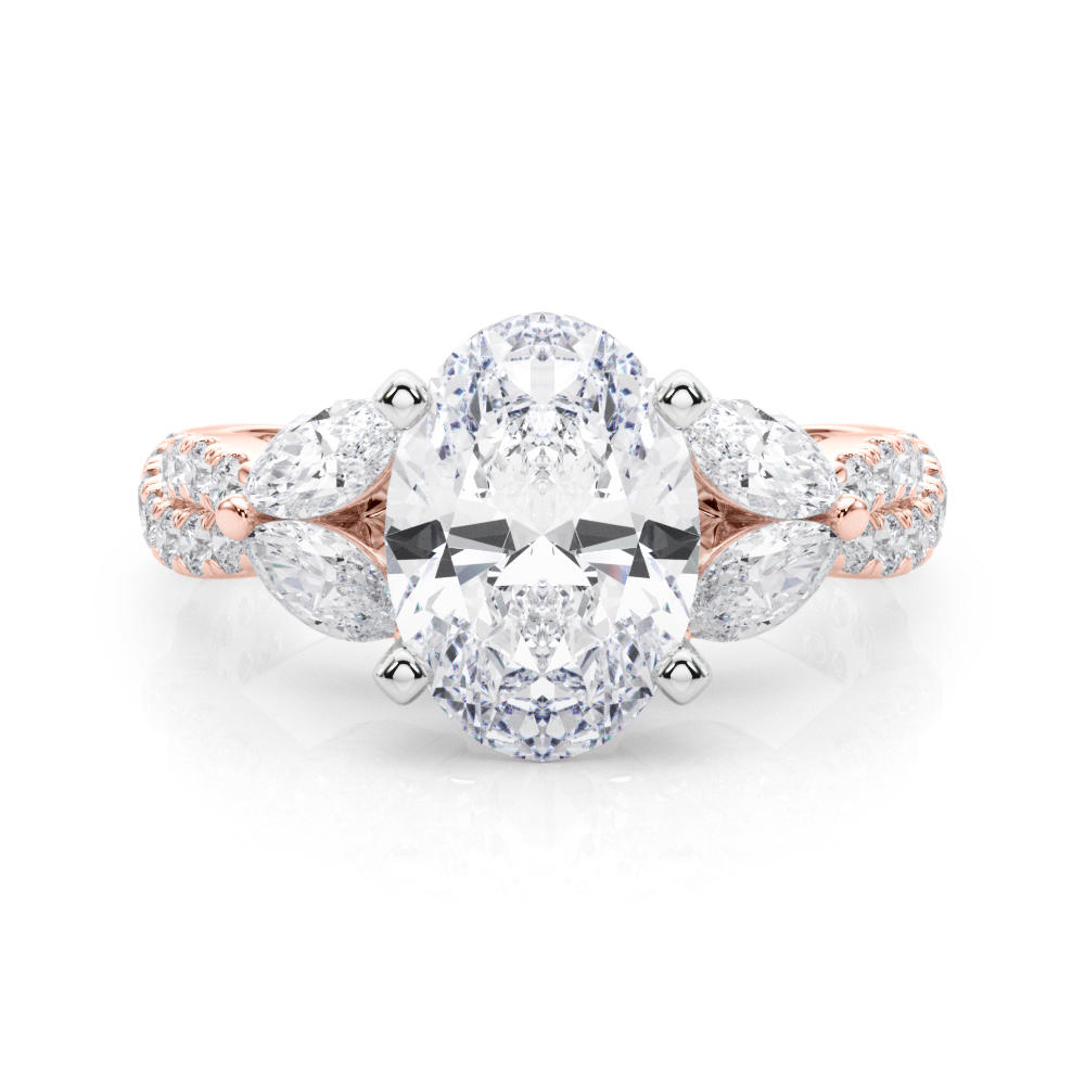 Jelintina Lab-Created 4 Prong Set Diamond Ring