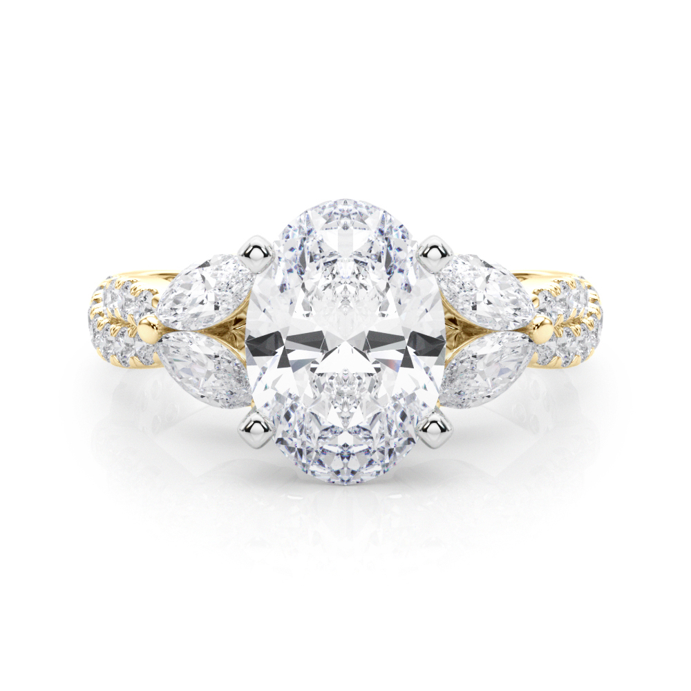 Jelintina Lab-Created 4 Prong Set Diamond Ring