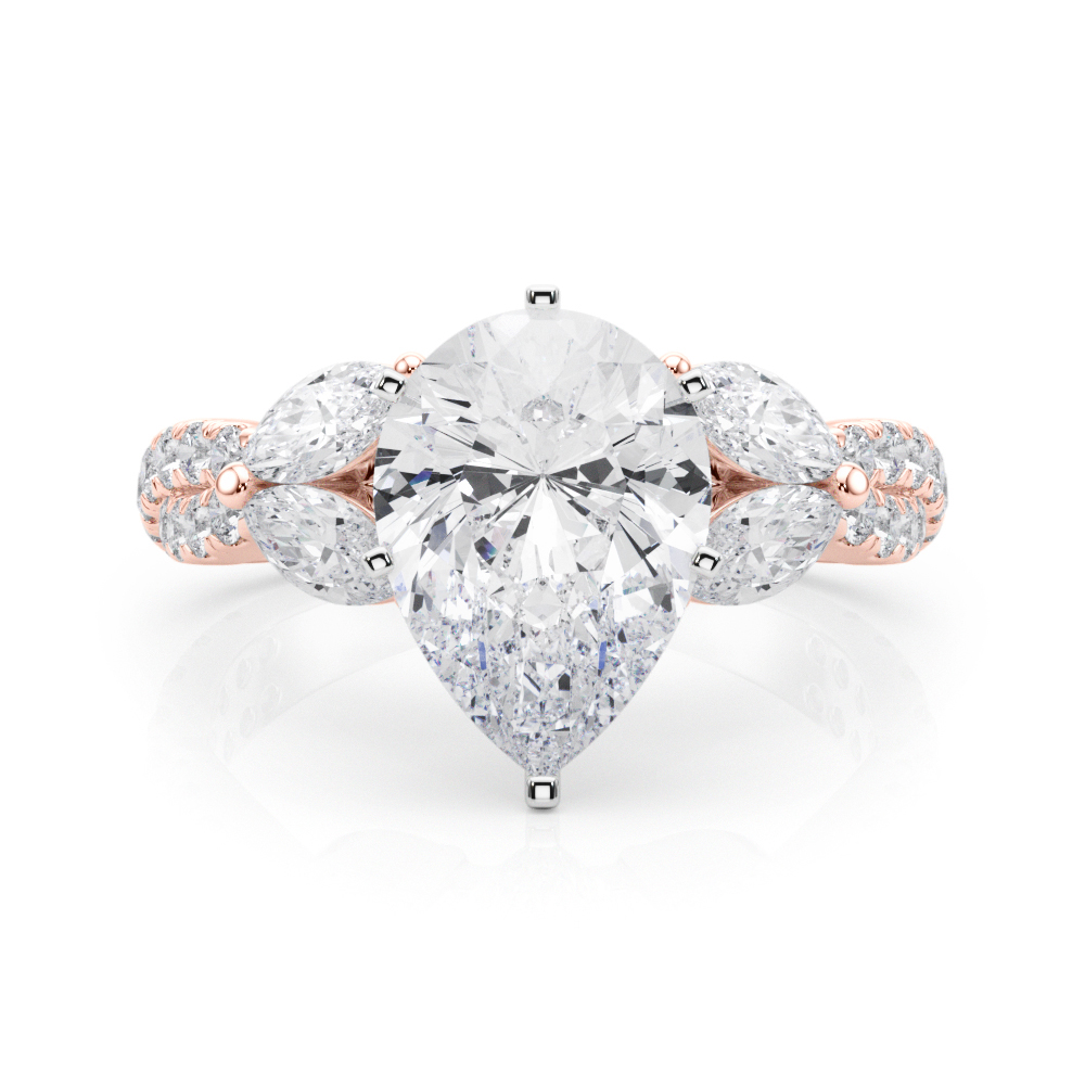 Jelintina Lab-Created 6 Prong Set Diamond Ring