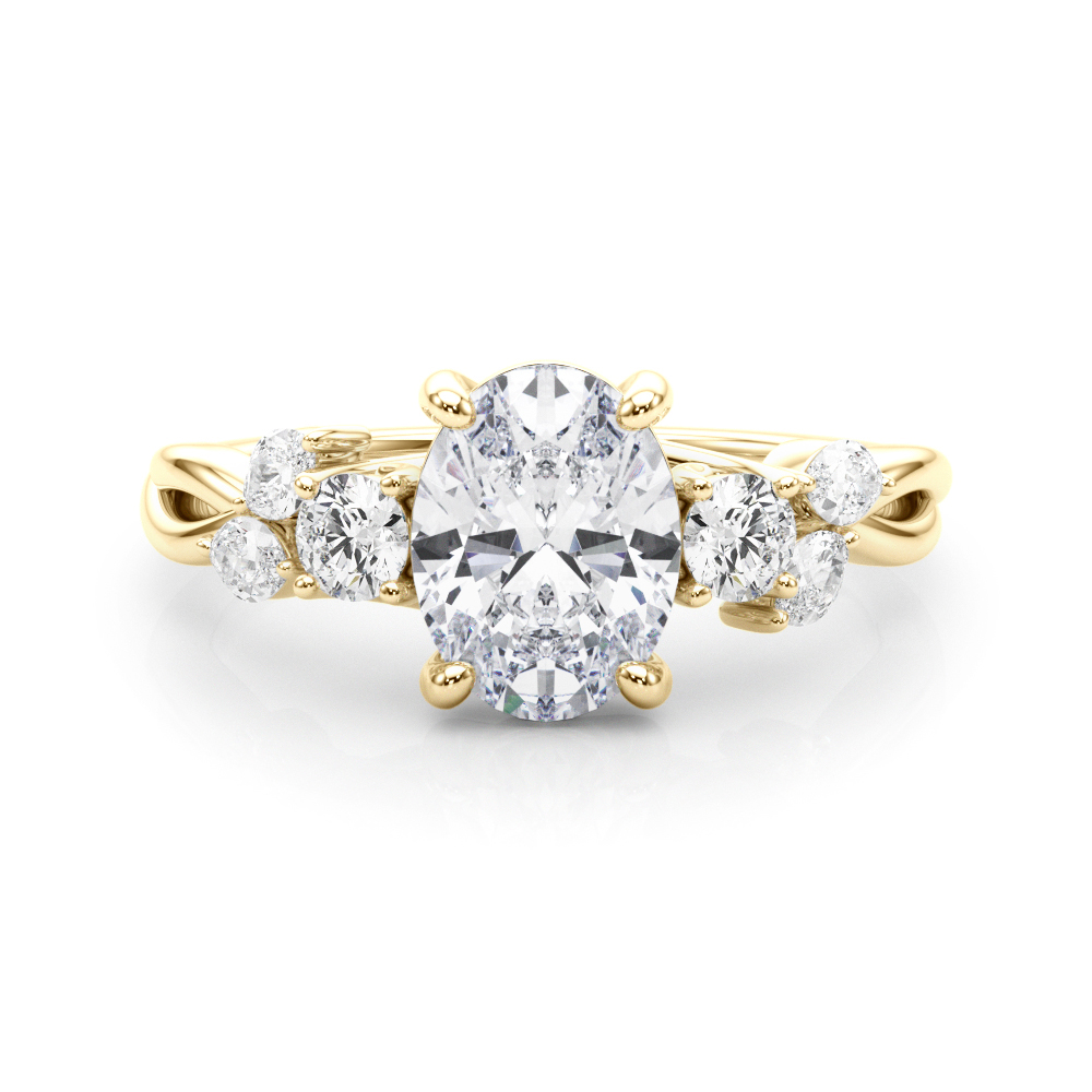 Firoza Natural 4 Prong Set Diamond Ring