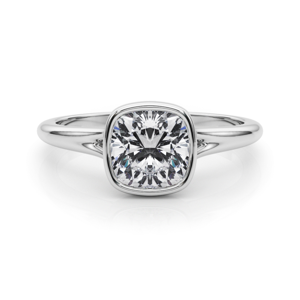 Gifta Natural Bezel Set Solitaire Diamond Ring