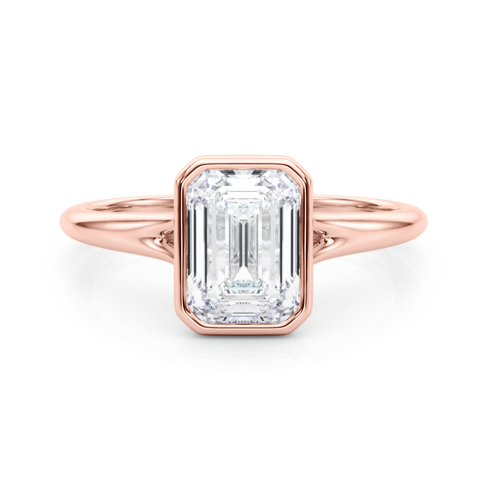 Adrina Lab-Created Bezel Set Diamond Ring