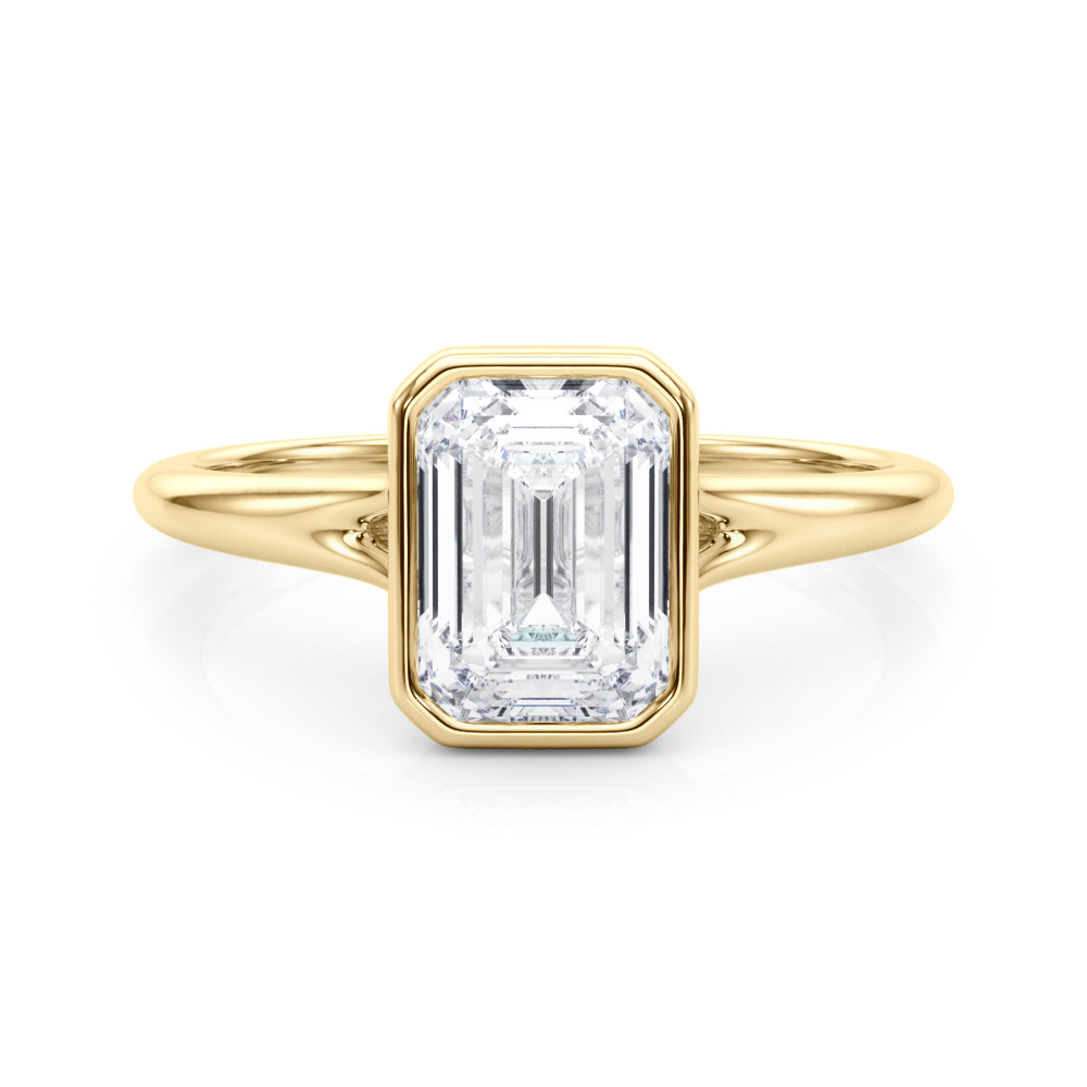 Adrina Lab-Created Bezel Set Diamond Ring