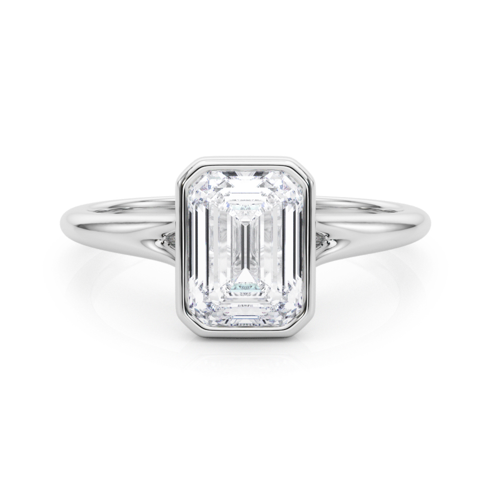 Adrina Natural Bezel Set Solitaire Diamond Ring