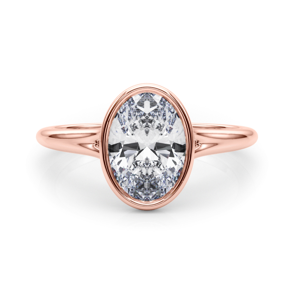 SunshineDiamonds Diamond Solitaire Diamond Rings in 9K Rose - 140
