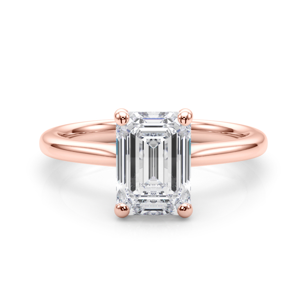 SunshineDiamonds Diamond Solitaire Diamond Rings in 9K Rose - 143
