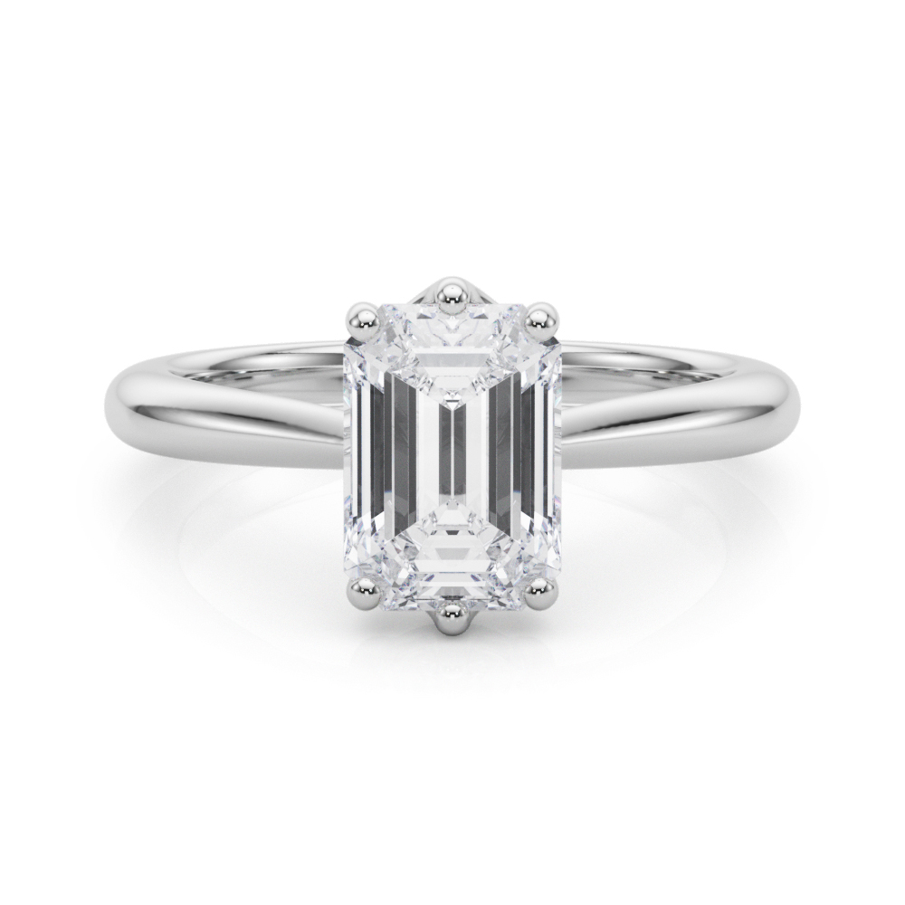 Esrina Natural 4 Prong  Solitaire Diamond Ring