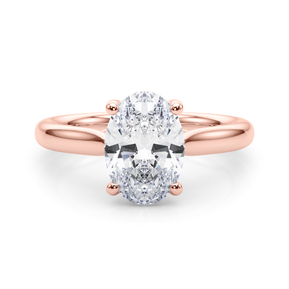 Diona Lab-Created 4 Prong  Diamond Ring