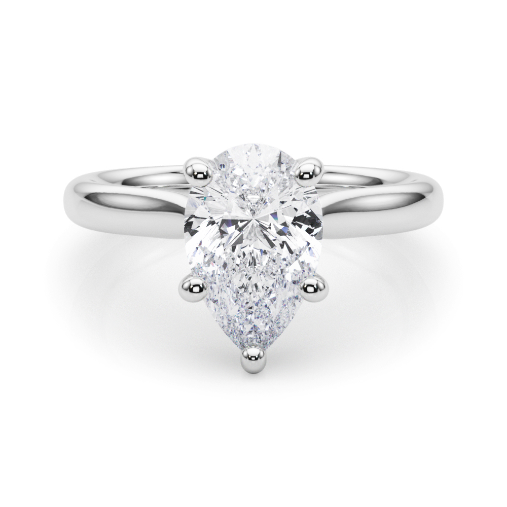 Diorna Natural 5 Prong  Solitaire Diamond Ring