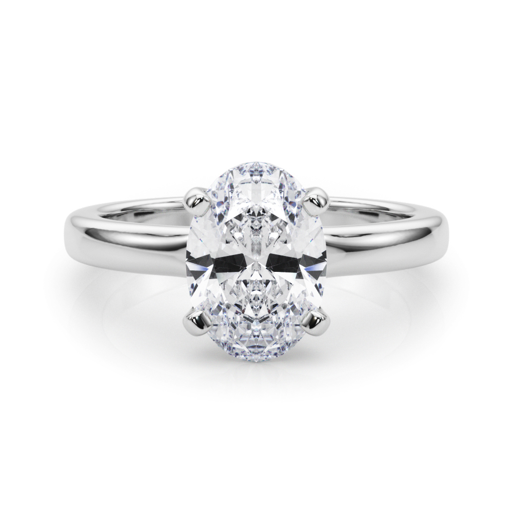 Deron Natural 4 Prong  Solitaire Diamond Ring