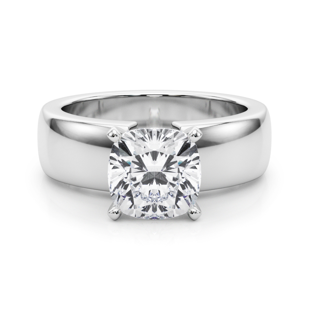 Dralin Natural 4 Prong  Solitaire Diamond Ring