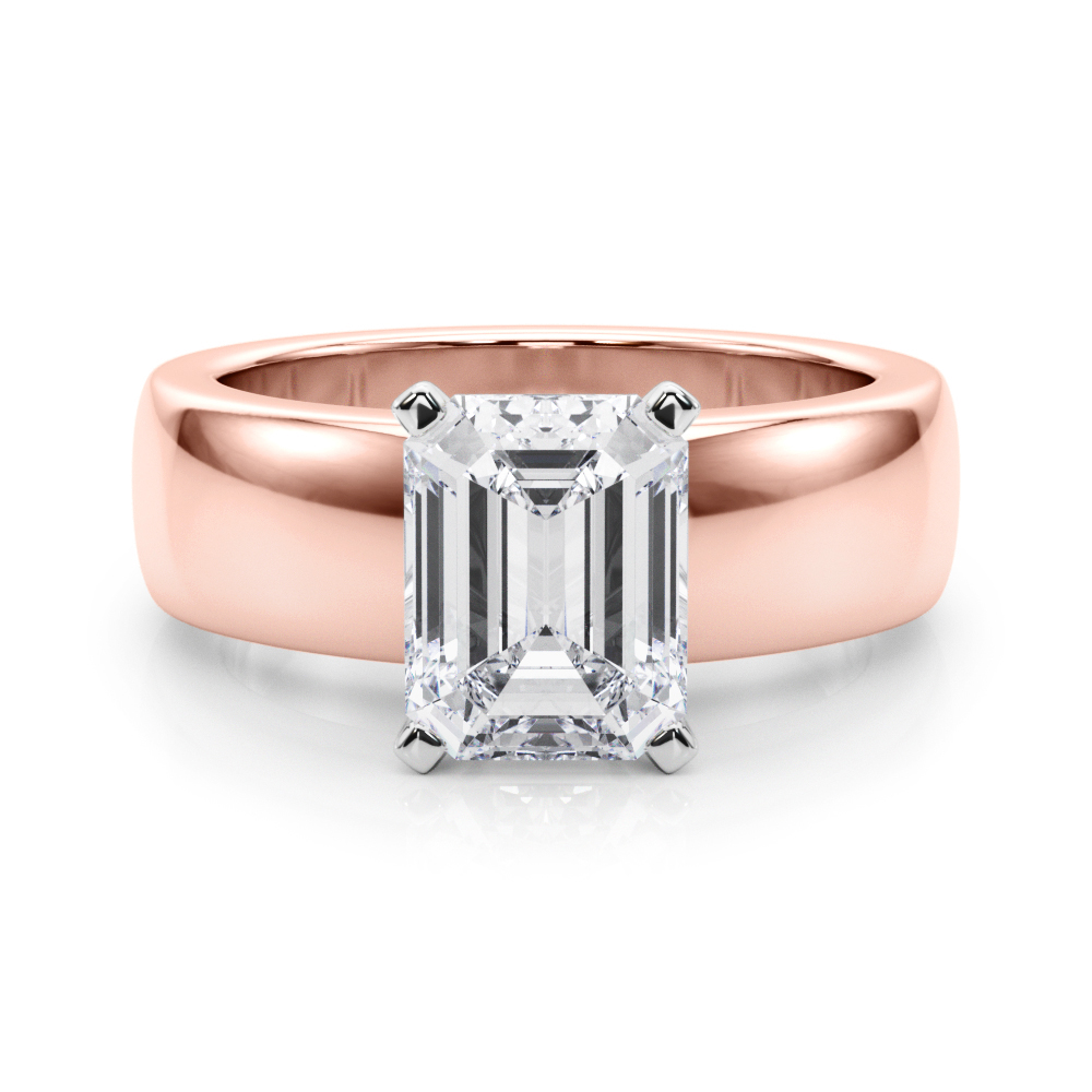 Diorrena Lab-Created 4 Prong  Diamond Ring