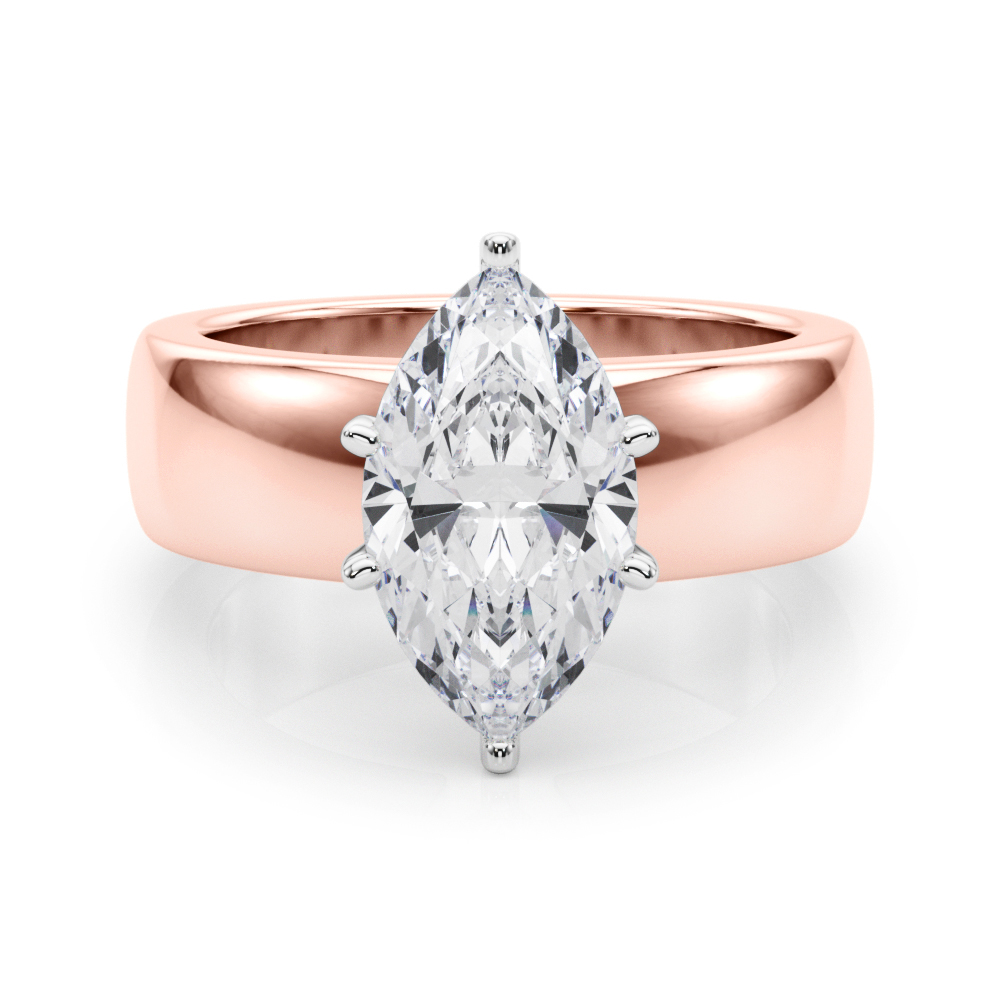 SunshineDiamonds Diamond Solitaire Diamond Rings in 9K Rose
