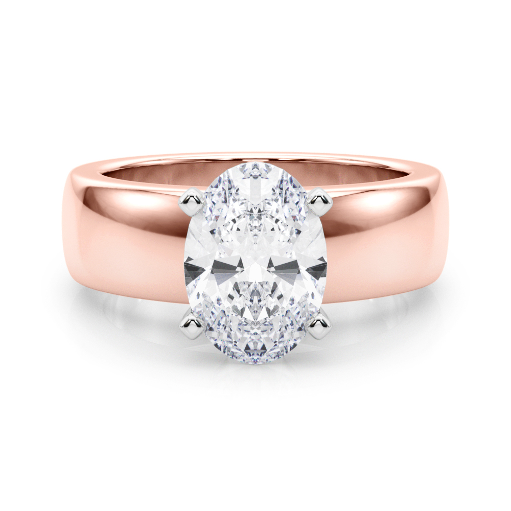 Diorenna Lab-Created 4 Prong  Diamond Ring