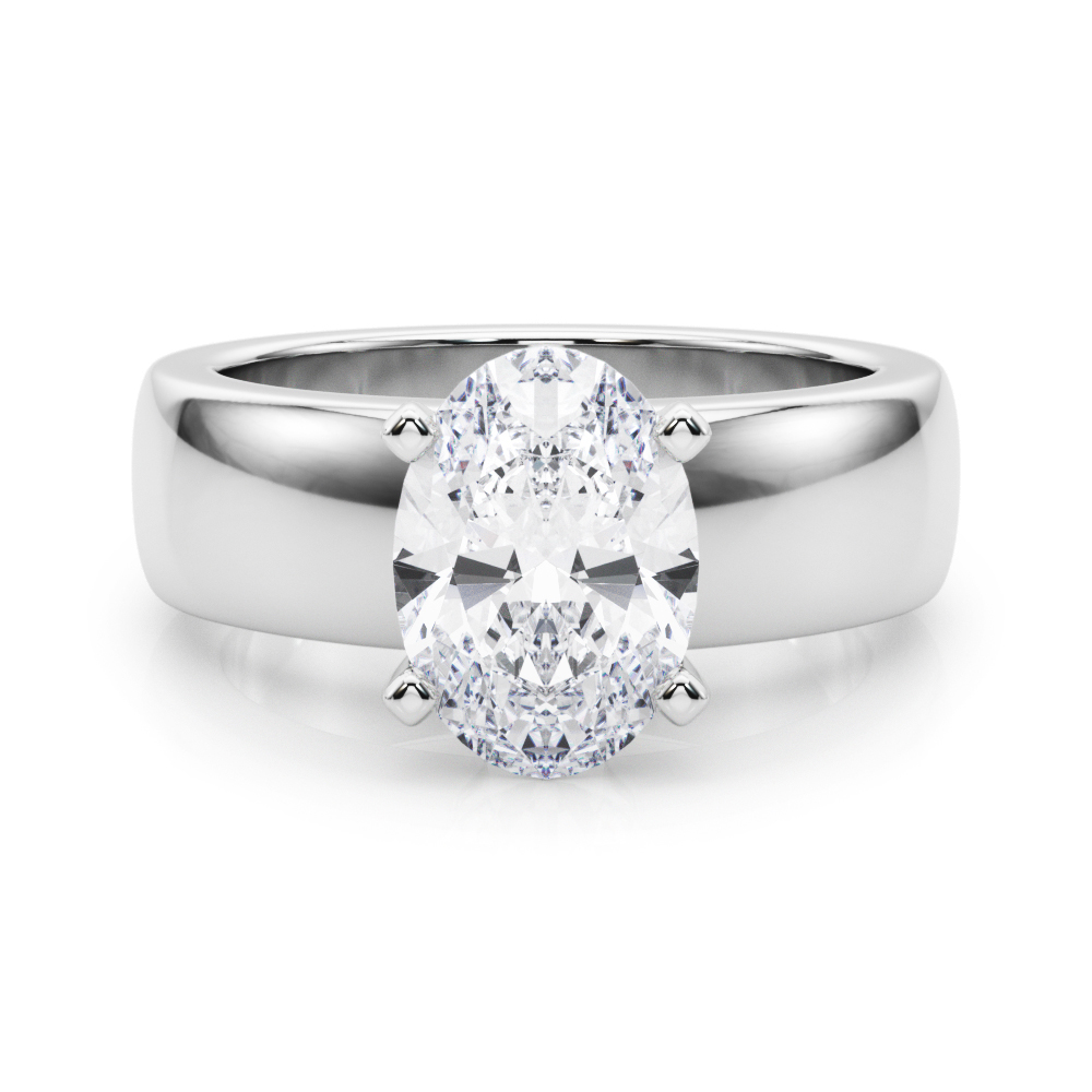 Diorenna Natural 4 Prong  Solitaire Diamond Ring