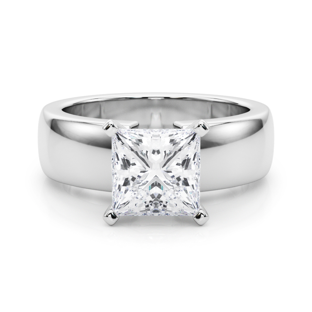 Diorena Lab-Created 4 Prong  Diamond Ring