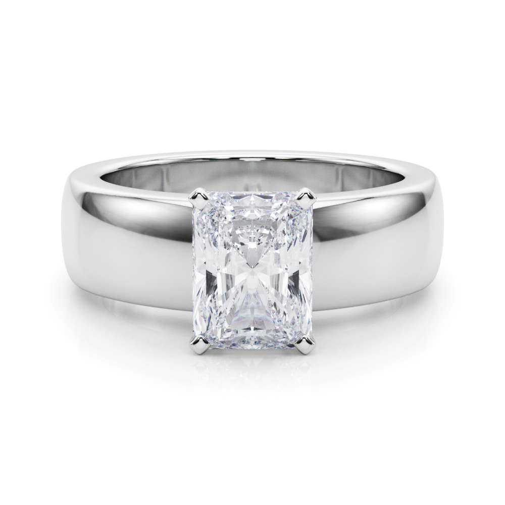 Eslin Natural 4 Prong  Solitaire Diamond Ring