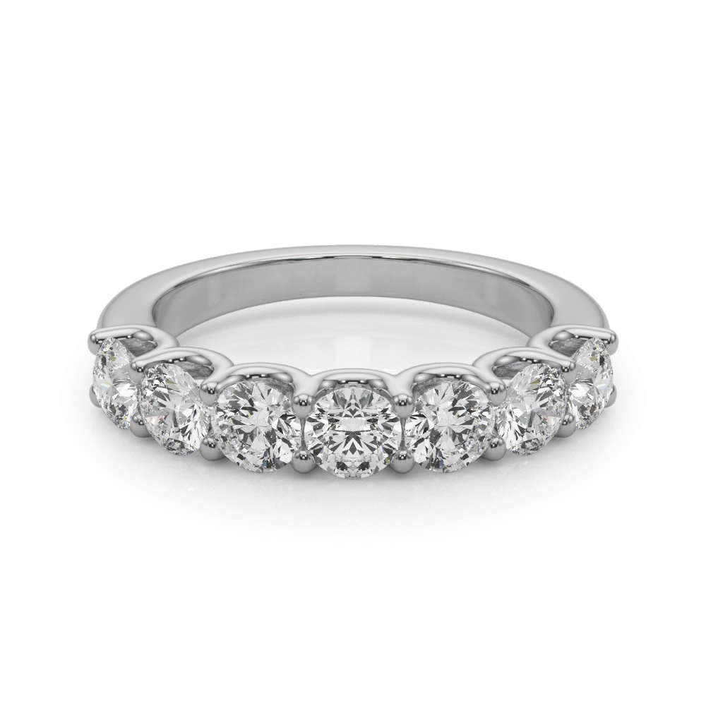 Aqilino Lab Grown Round cut Shared Prong Set  Diamond Ring