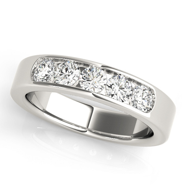 0.2 Ct Natural Round Cut Cayleigh  Diamond Rings in 9K White Gold