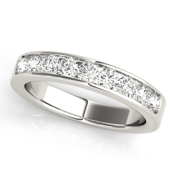 0.18 Ct Lab-Created Round Cut Baylen  Diamond Rings in 9K White Gold