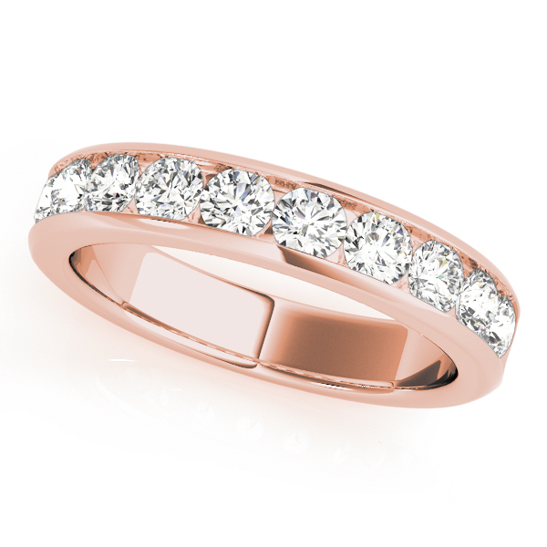 Elevino Lab Grown Rose Gold Channel set  Diamond Ring