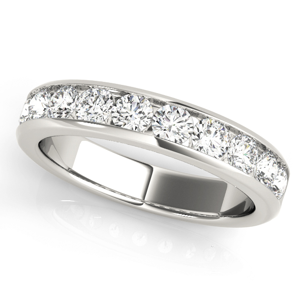 Elevino Lab Grown Round cut Channel set  Diamond Ring