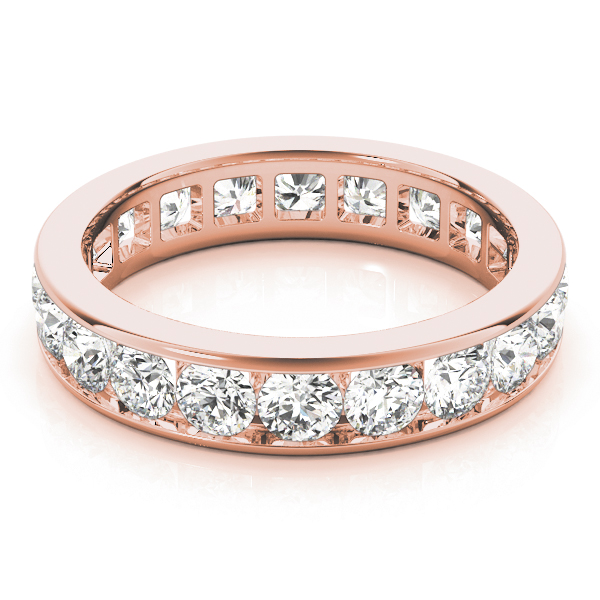 Lina Lab Grown Rose Gold Channel set  Diamond Ring