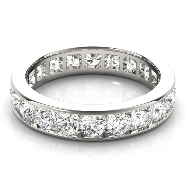 Lina Lab Grown White Gold Channel set  Diamond Ring