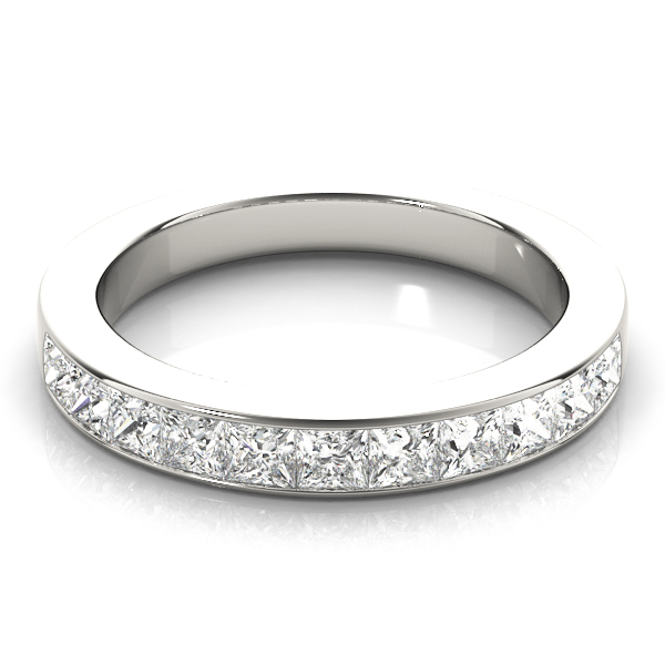 Elevina Lab Grown Princess cut Channel set  Diamond Ring