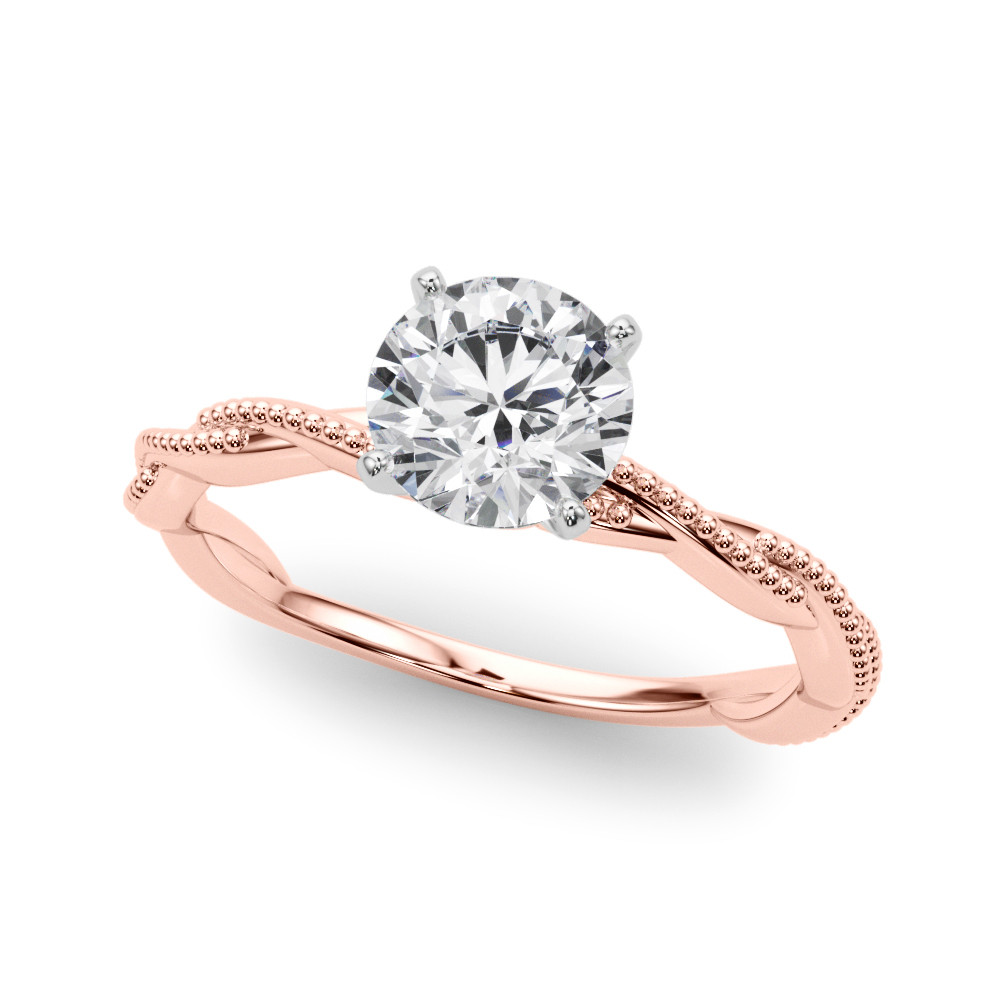 Daphnie Natural 4 Prong  Diamond Ring