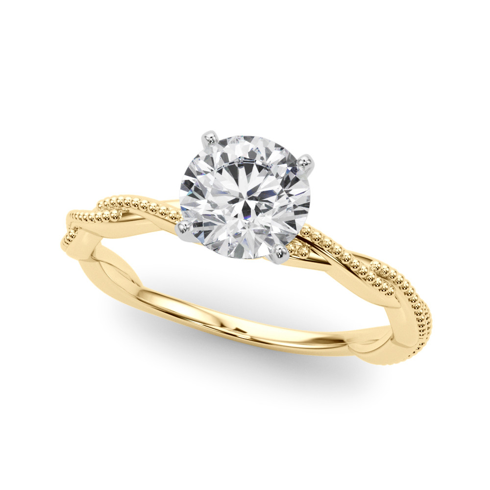 Daphnie Natural 4 Prong  Diamond Ring