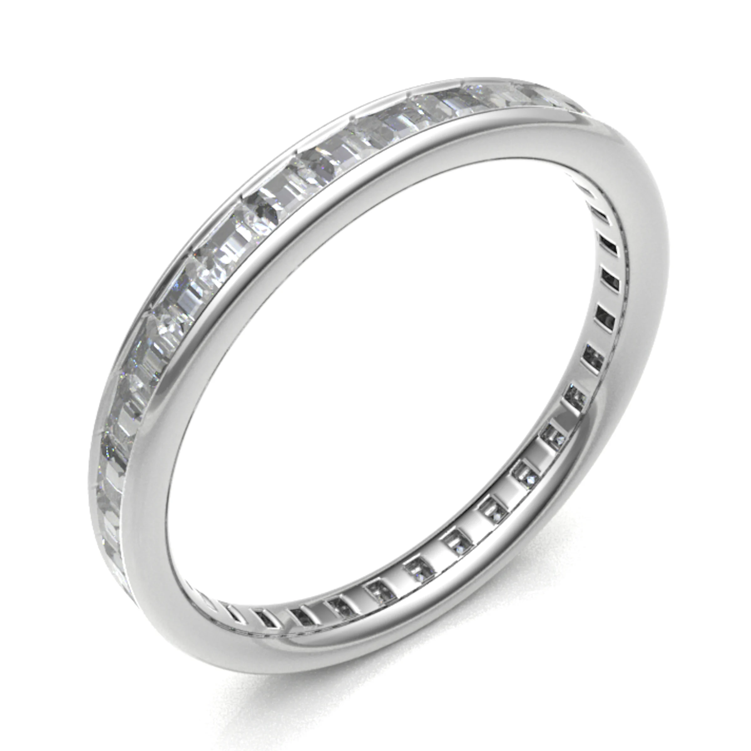 0.7 Ct Lab-Created Diamond Princess Cut Sona  in Platinum(950)