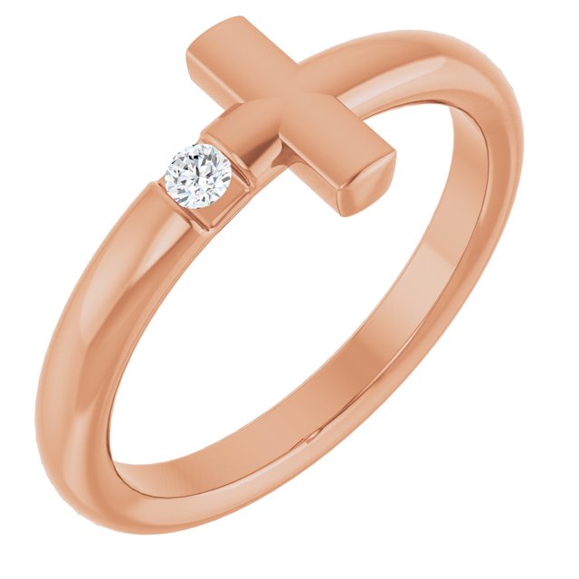 0.1 Ct Natural Round Cut Makenzi Solitaire Diamond Rings